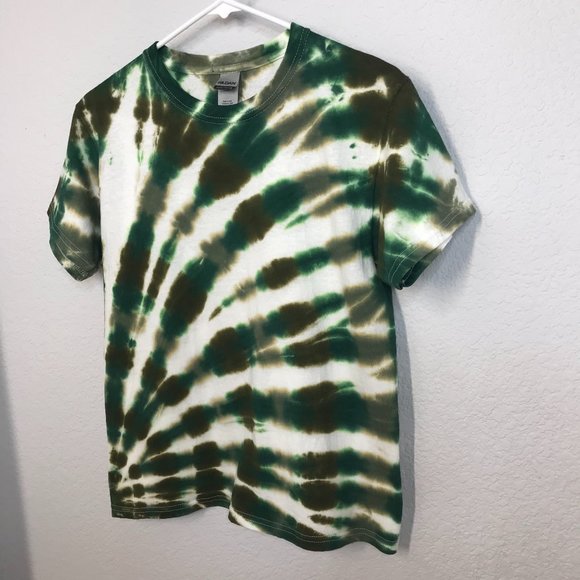 🍭KIDS Tie-Dye T-Shirt | Green Camo | Medium - Picture 4 of 8